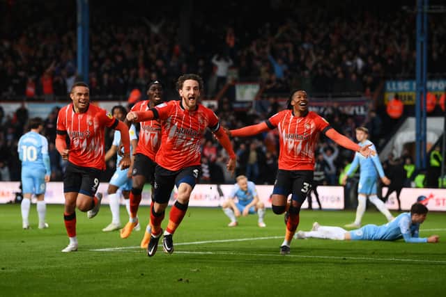 Luton Town are one win away from Premier League football (Image: Getty Images)
