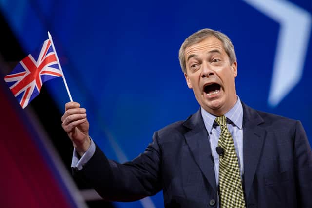 Nigel Farage blames the decision for UK banks to close his personal and business accounts on his role in the UK leaving the European Union after the Brexit referendum in 2016 - Credit: Getty