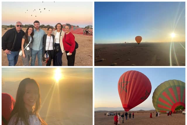 A sunrise hot air balloon trip over Marrakesh. (Credit: Isabella Boneham/NationalWorld)