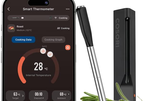 Cosori smart meat thermometer is sold on Amazon