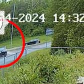 CCTV shows the moment learner driver Khizer Ali, 24, lost control of his mother’s car, before crashing head-on with a couple’s vehicle at 59mph - killing 65-year-old Valerie Ayres.
