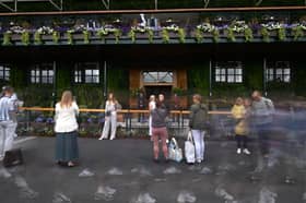 The player's entrance to Centre Court at Wimbledon