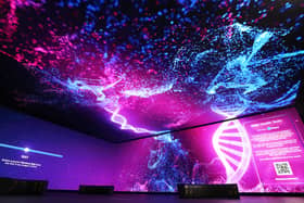 The hypnotising visual is designed to help people 'stand inside their insides'