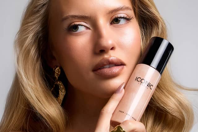 I'm obsessed with Iconic London's Prep-set-glow setting spray for hydration, and all-day summer glow (aff)