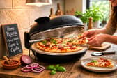 The DMD Collective electric pizza oven is designed to create crisp stone-baked pizzas from a kitchen worktop