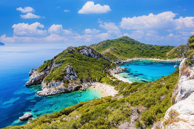 Guests can hike scenic trails through the island