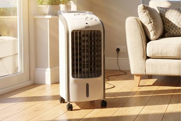 The Neo air cooler combines a 4L water tank, three fan speeds and automatic oscillation in a compact unit