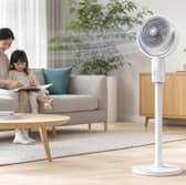 The Obero adjustable oscillating fan is designed for bedrooms, home offices and living spaces