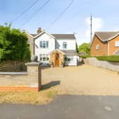 Set opposite open countryside, the attractive frontage gives this family home an enviable first impression.