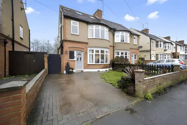 The Wardown Crescent home has a driveway providing useful off-street parking in the sought-after LU2 area