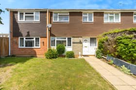 The Verulam Gardens property combines an established front garden with off-street parking and a single garage