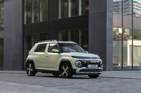 The Hyundai Inster’s boxy shape and round lights give the small electric car plenty of character