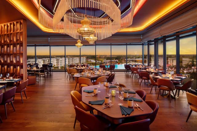 Enjoy Mexican dishes at the rooftop Ceiba restaurant 