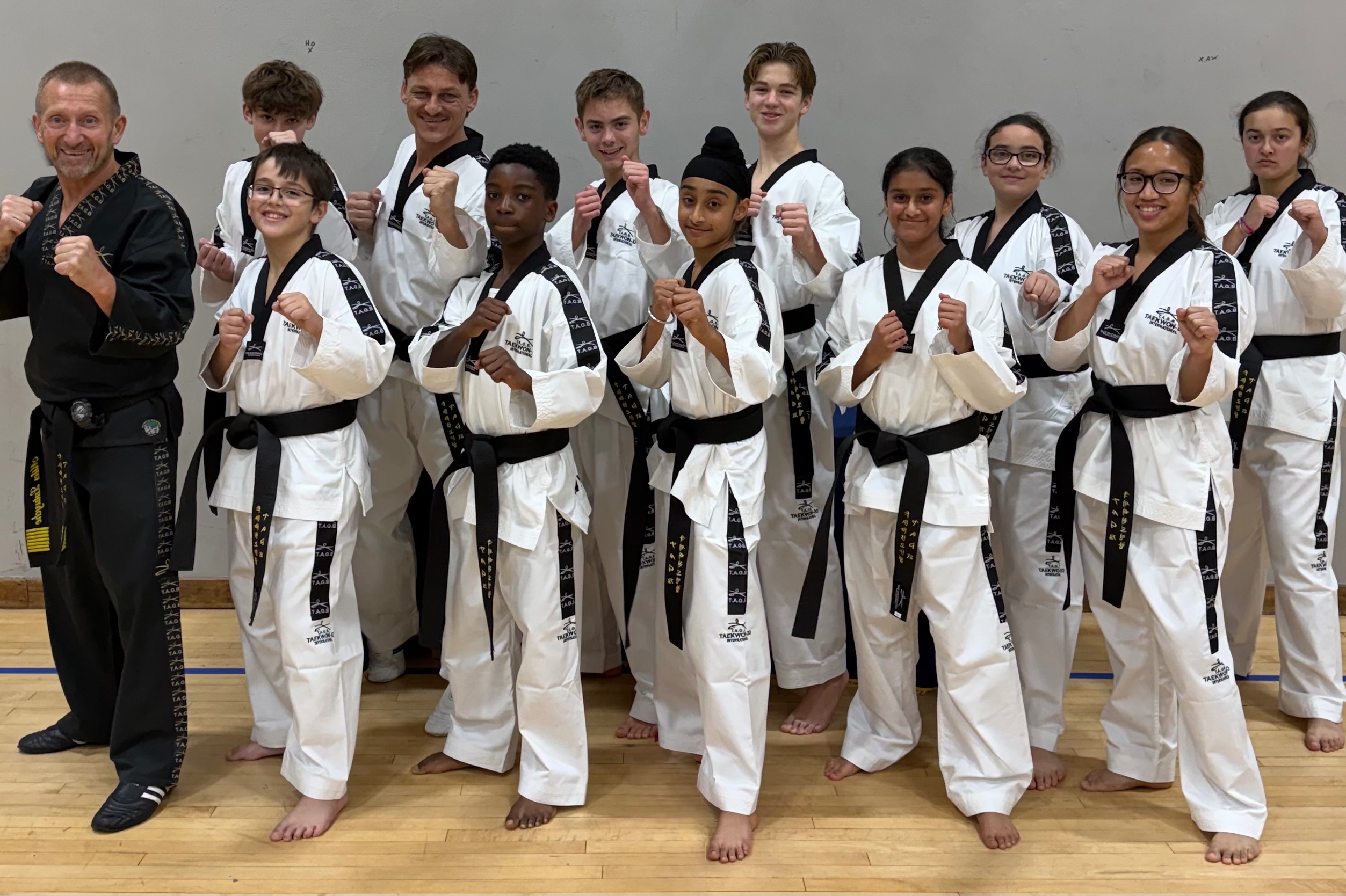 Luton & Dunstable TAGB Tae Kwon Do celebrates 11 new black belts
