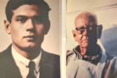 George Webber ( left ) 
Hairdresser ,Charlie Inglis ( right) Park Street ,Luton.