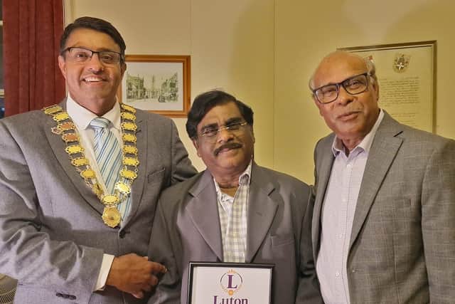 The Mayou of Luton Cllr Javed Hussain, Mr Soumyen Adhikari & Dr Anwar Haque