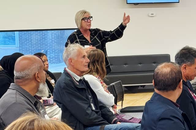 Deniece Dobson from Luton Council praising the initiative at University of Bedfordshire.