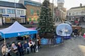 The Snow Giant Snow Globe will return to Market Hill December 21st 2026