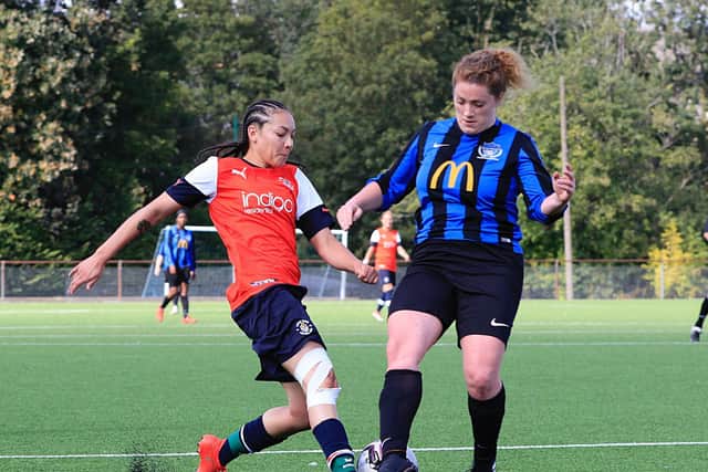 Action from a Luton Ladies game earlier this season
