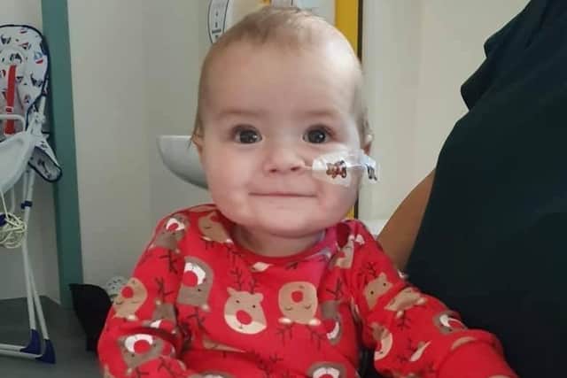 Nine-month-old Ethan is waiting for a heart transplant