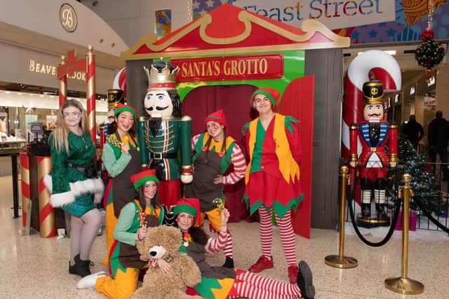 The Mall's magical Nutcracker Grotto is located in Central Square