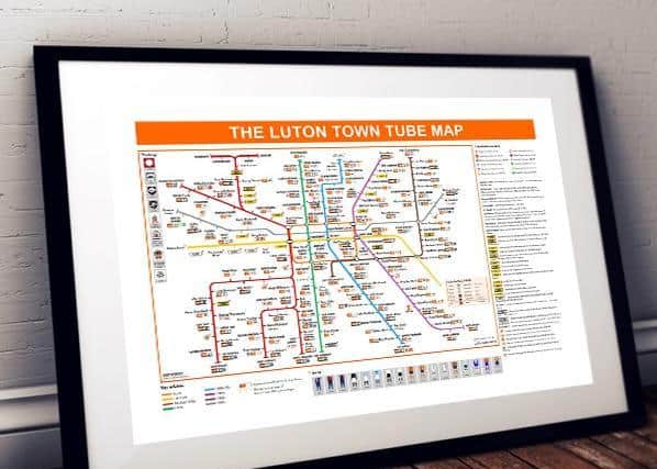 The Luton Town tube Map