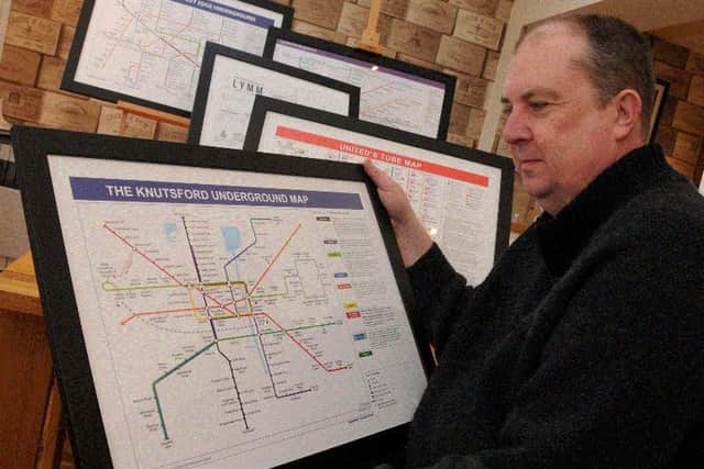 Mike has created 38 Tube maps for football clubs across the country