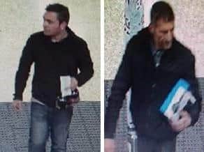 Dennet (left) and Nicholson (right) were caught on CCTV using the stolen credit cards