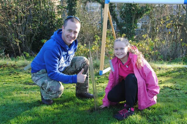 Planting trees at southfields