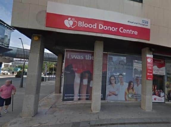 NHS Blood Donor Centre in St George's Square