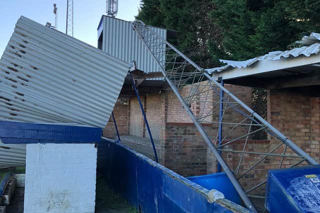 The club's stadium was damaged in 2018 when Storm Doris hit
