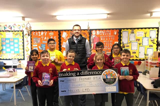 Chantry Primary Academy have received a 400 donation to buy more books