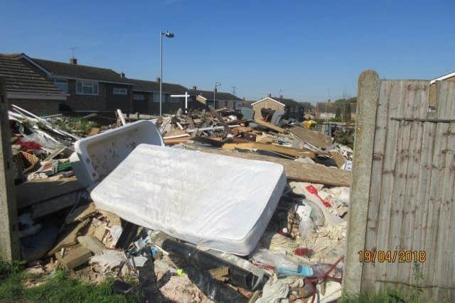 The director of LJ Bick Building Services Ltd has been prosecuted and fined for failing to remove building waste from a property