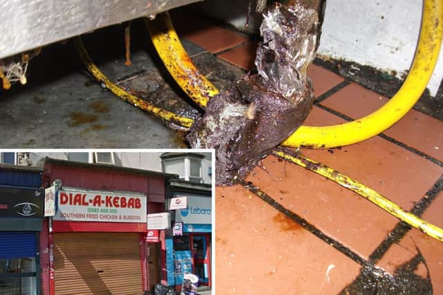 Dial-A-Kebab (inset) was found to have filthy standards in its 2018 and January 2019 inspections