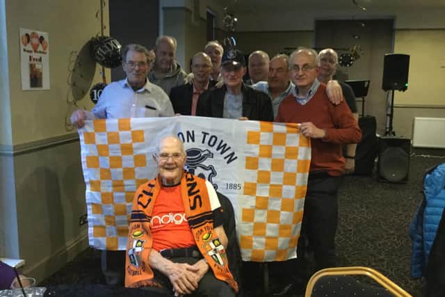 Fred turned 100 on Friday and celebrated with family and friends at the weekend