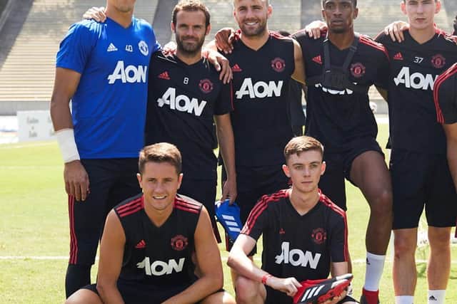Tom flew to LA and trained with Manchester United