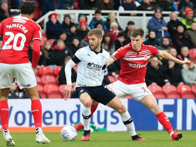 First start since New Years Day and used all his experience in the holding midfield position to carry on Glen Rea's good work. Nipped into win the ball back well and started the move off for Towns only goal.