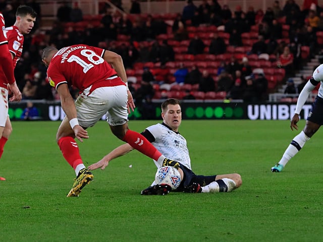 Made sure the Boro back-line were always occupied, but it was in his own area he had the more telling contributions with some excellent blocks, one with his head to prevent Wings curler from finding its way into the top corner.