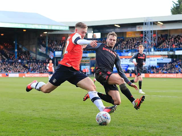 Luke Bolton came off the bench to play a big part in Luton's equaliser against Stoke