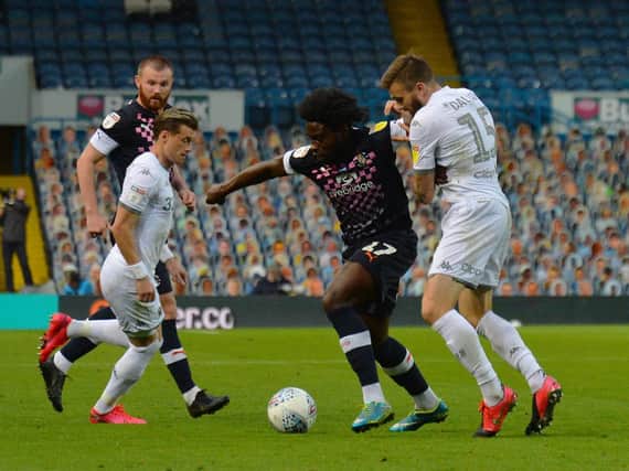 Pelly-Ruddock Mpanzu got through another energetic 90 minutes at Elland Road on Tuesday night