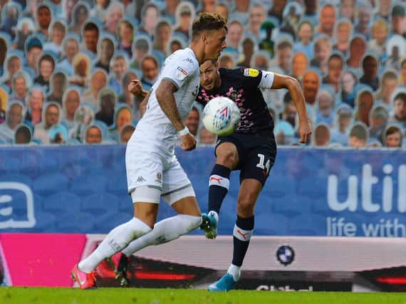 Harry Cornick scores his ninth of the season at Leeds on Tuesday