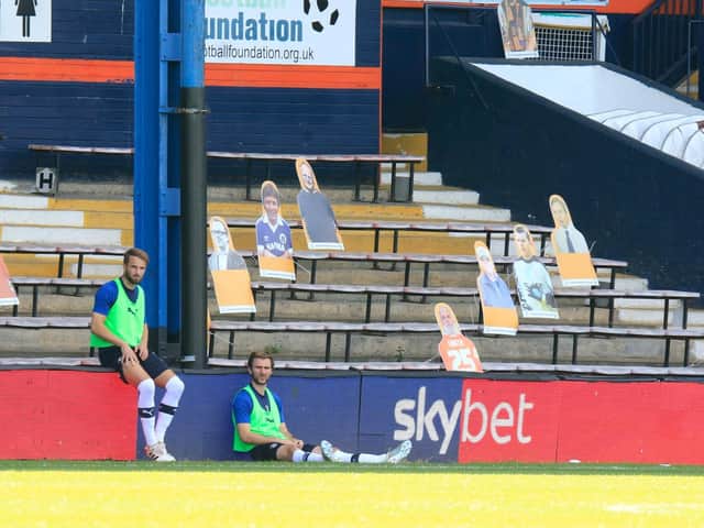 Some familiar faces at Kenilworth Road for the Hatters' match with Preston recently
