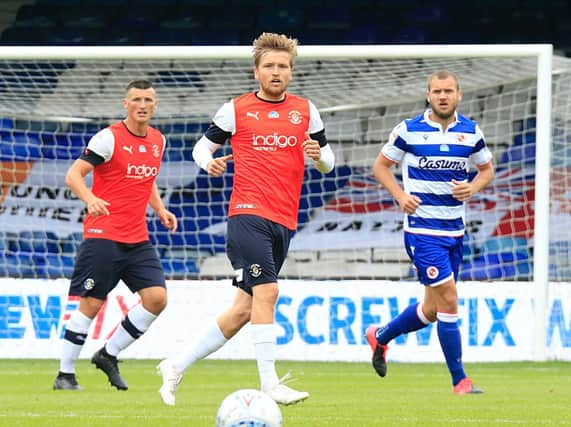 Midfielder Luke Berry made his return for the Hatters on Saturday