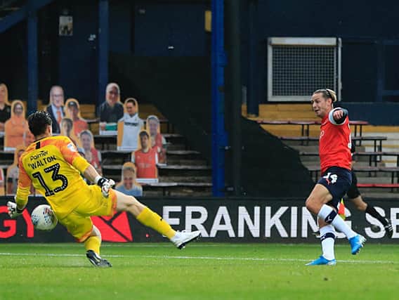 Harry Cornick misses a glorious chance against Barnsley last night