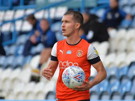 Town defender Dan Potts will make his 150th appearance for Luton tomorrow