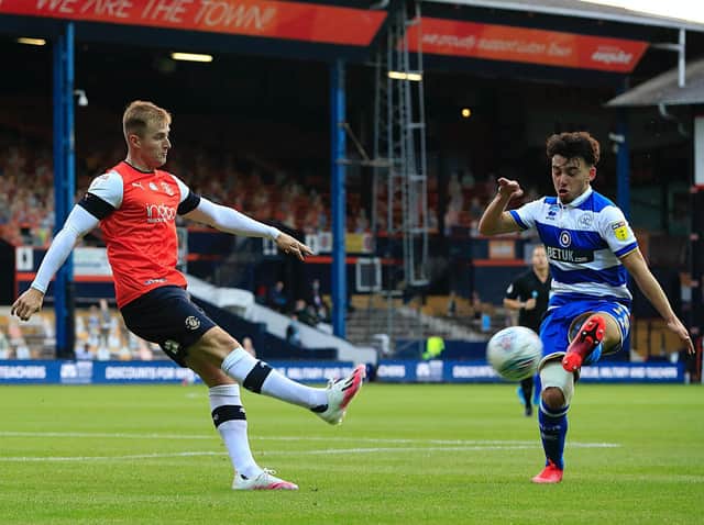 James Bree clears the ball against QPR last night