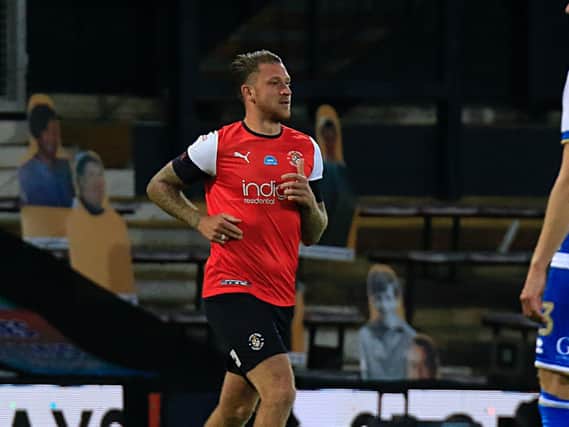 George Moncur was one of Luton's four substitutes used on Tuesday night