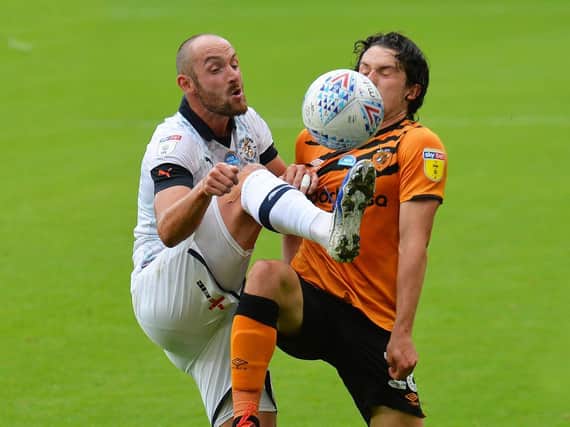 Danny Hylton is out of contract at Kenilworth Road this summer