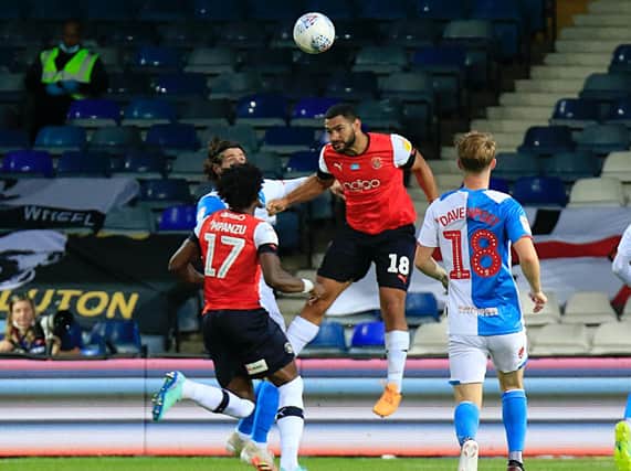 Cameron Carter-Vickers heads clear against Blackburn on Wednesday night