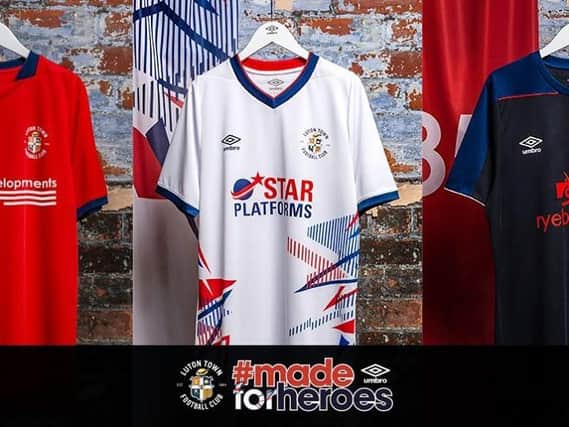 Luton Town have unveiled their three new kits for the 2020-21 season